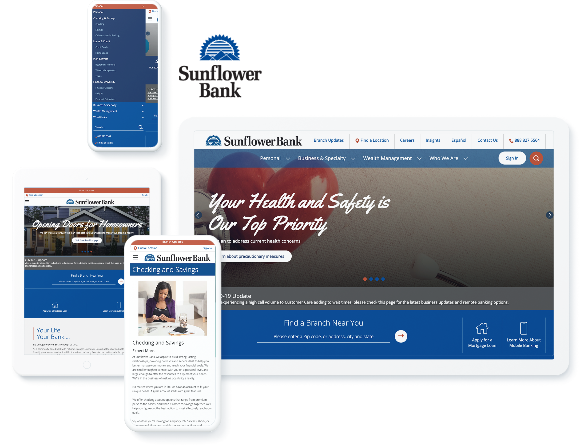 SUNFLOWER BANK SCREENS