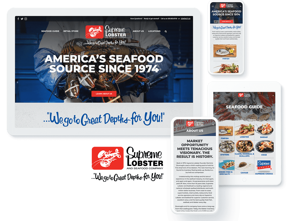 Supreme Lobster website design