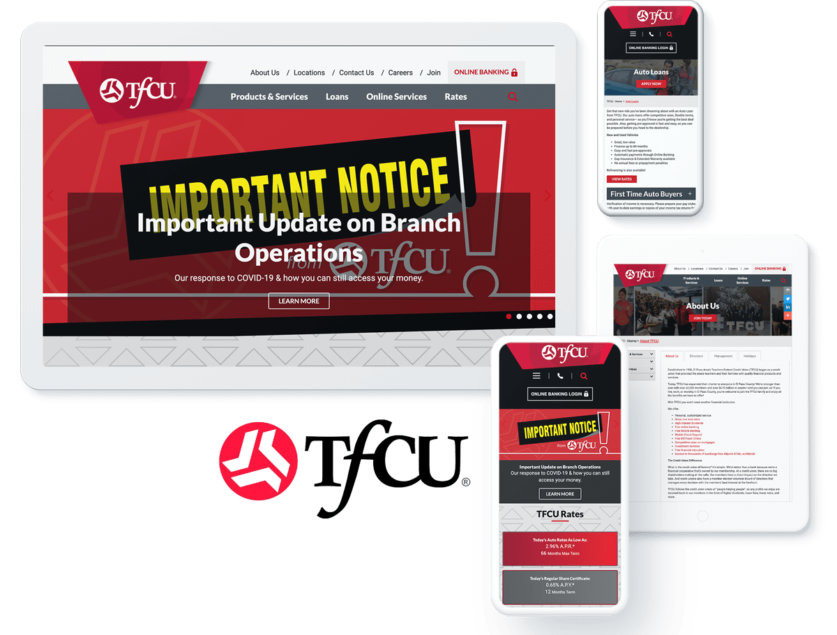 Teachers Federal Credit Union Website Design and Development