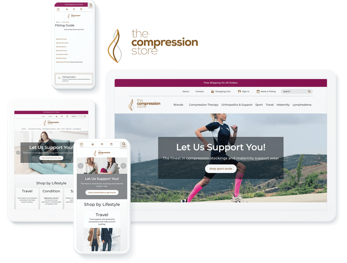 The Compression Store website design and development