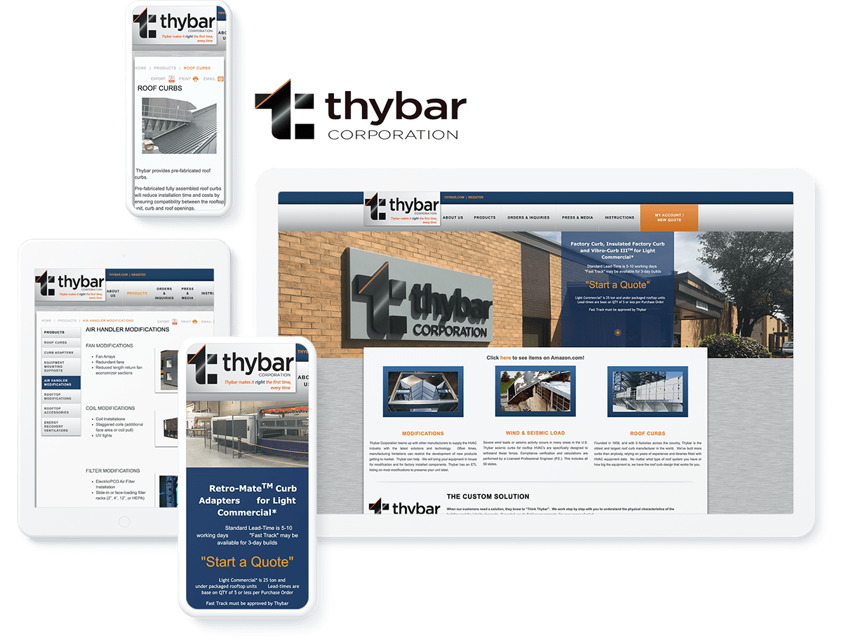 Thybar web design and development