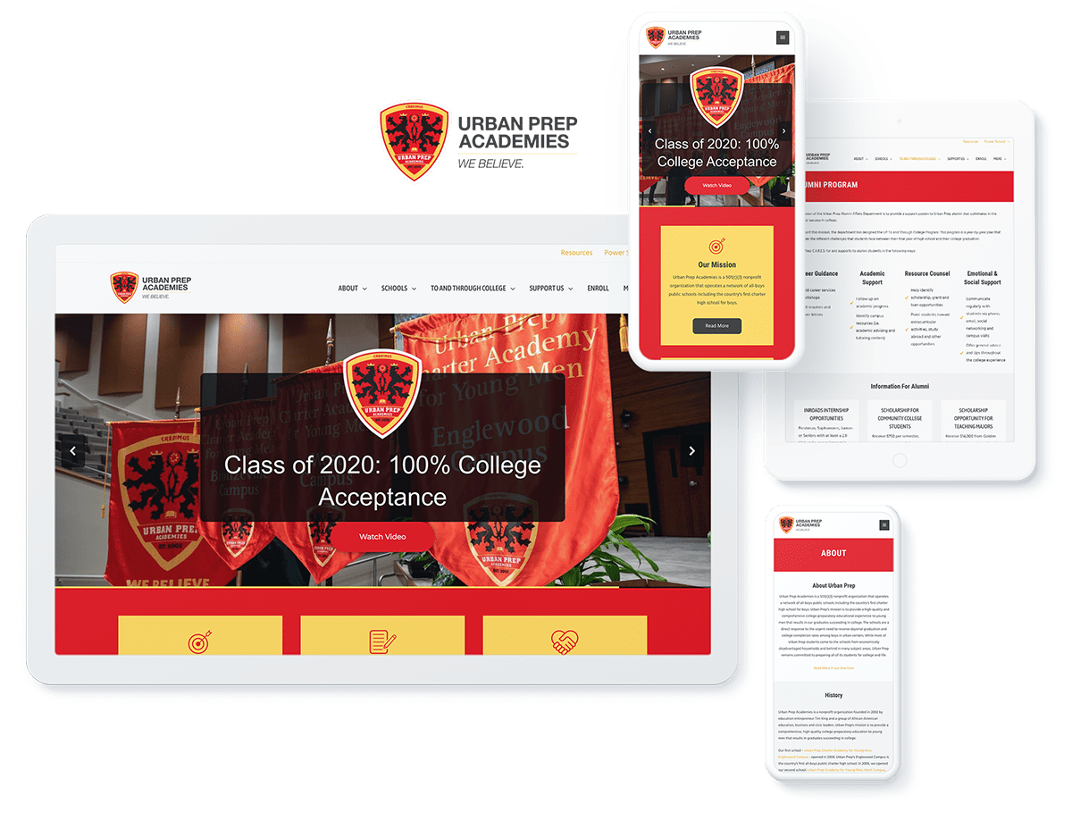 Urban Prep Academies Web Design and Development
