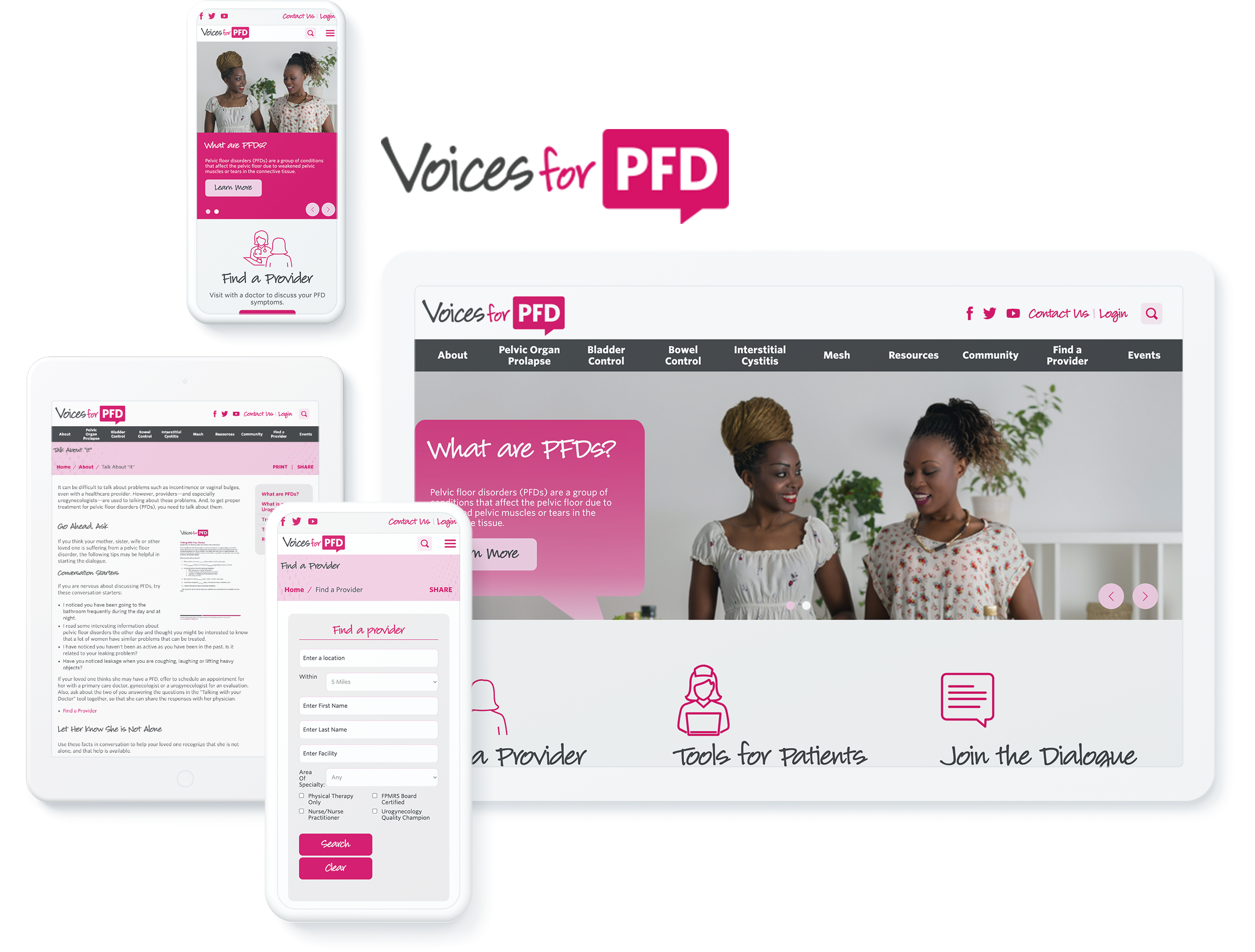 voices for PFD spotlight