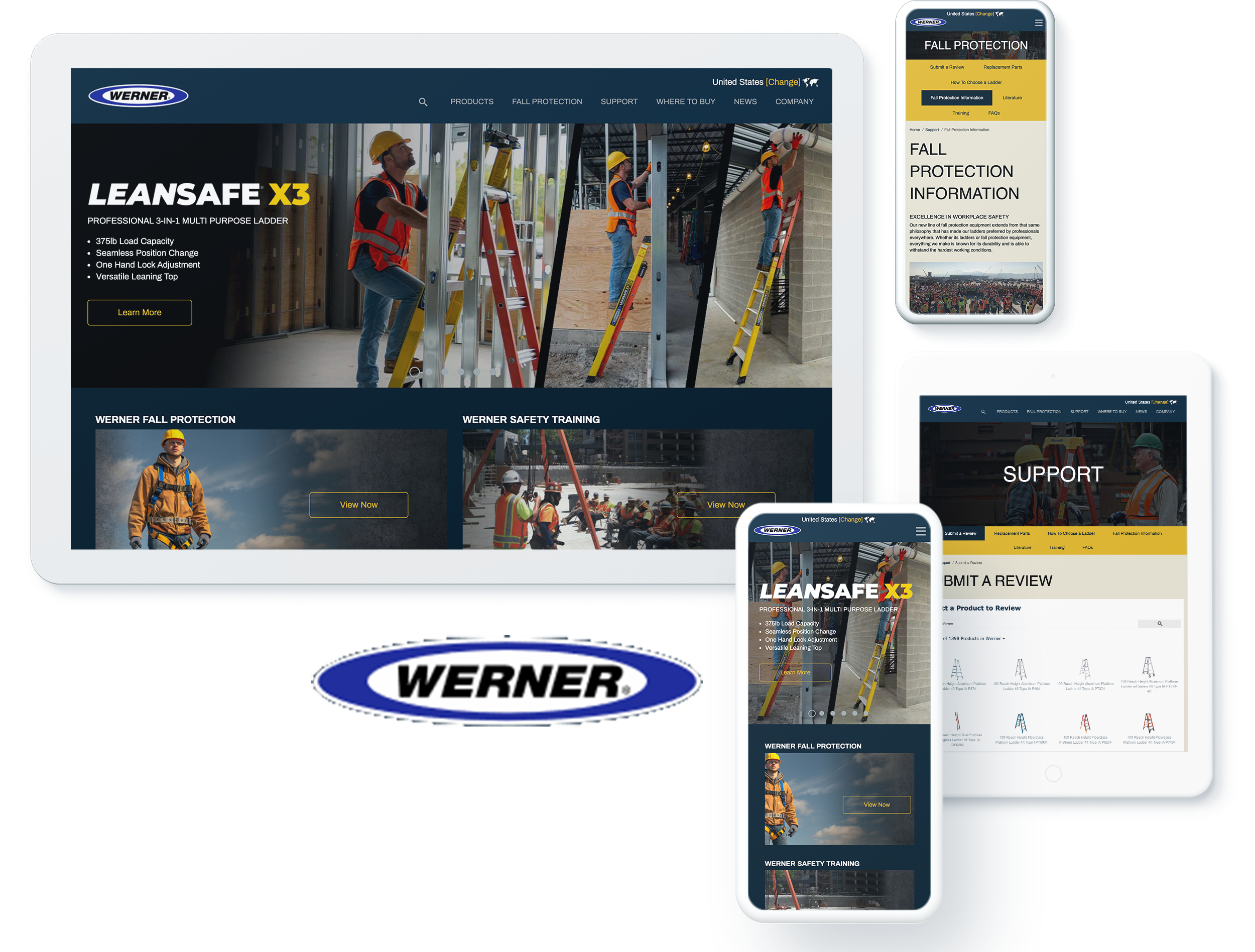 Werner Ladder Company Screens